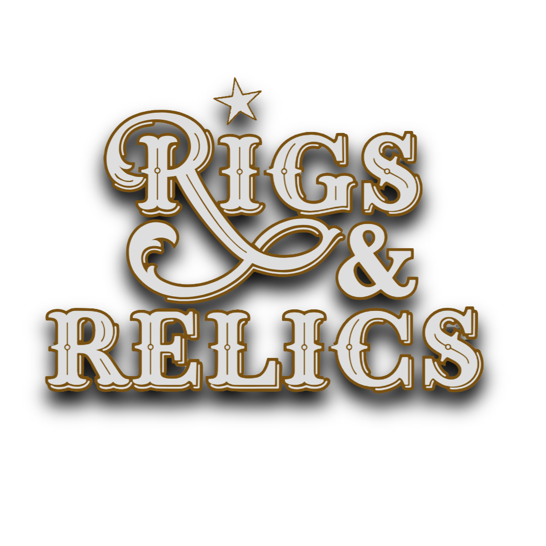 Rigs & Relics logo featuring vintage fire apparatus and historic firefighting equipment